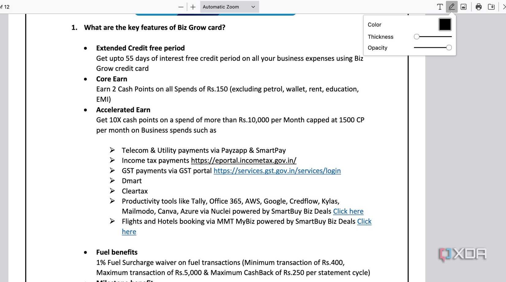 PDF viewer in Firefox