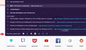 Firefox address bar