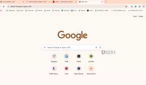 Google Chrome homepage