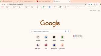 Google Chrome homepage
