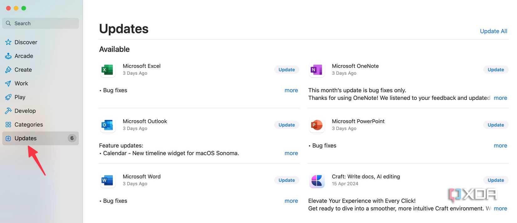 Install Mac app updates