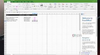 Screenshot of PlanMaker, a free Excel Alternative from SoftMaker FreeOffice suite.