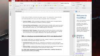 Screenshot of Text Maker, a free Microsoft Word Alternative from SoftMaker FreeOffice suite.