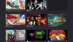 Screenshot of free action games on Game Jolt