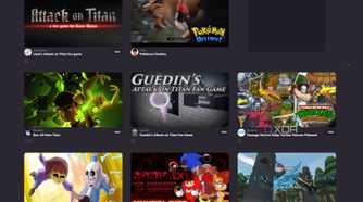 Screenshot of free fan games on Game Jolt