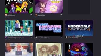 Screenshot of free Undertale games on Game Jolt