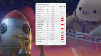 A screenshot showing the GPU-Z utility running on Windows to show various GPU stats.
