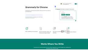 grammarly for chrome page