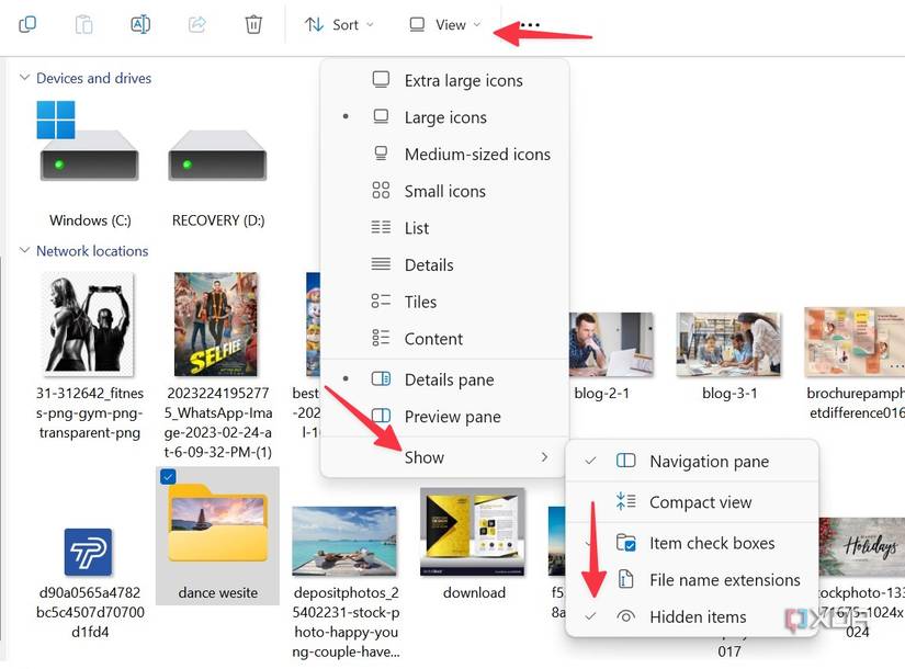 How to hide files on Windows 11