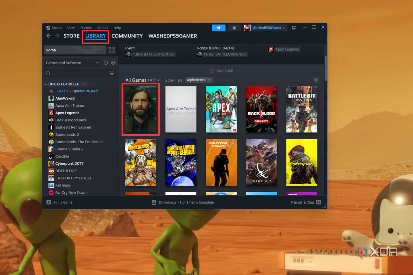 Library. Header Steam Example How to add custom artwork to your Steam library games