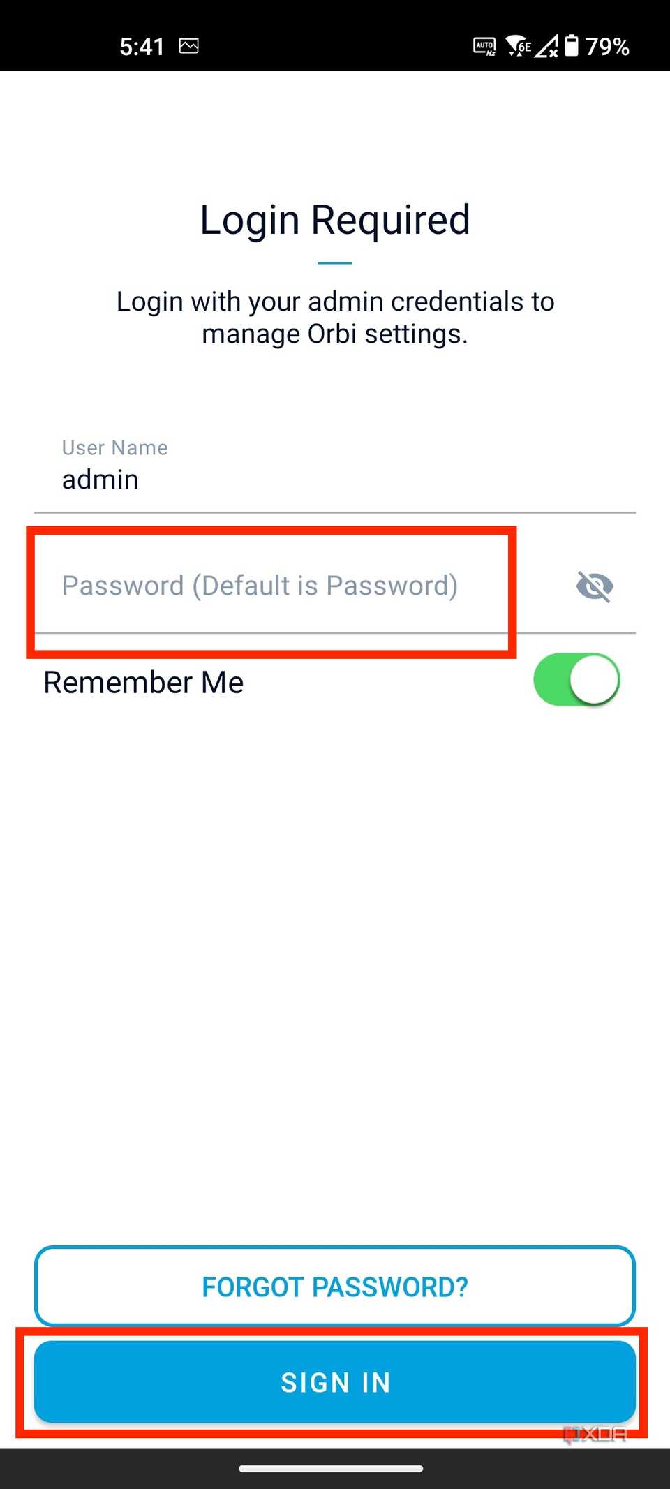 How to change router password Orbi app 3