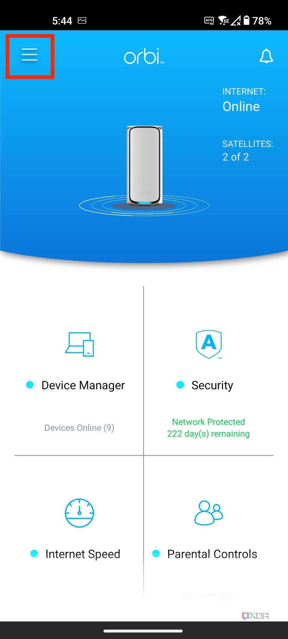 How to change router password Orbi app 4
