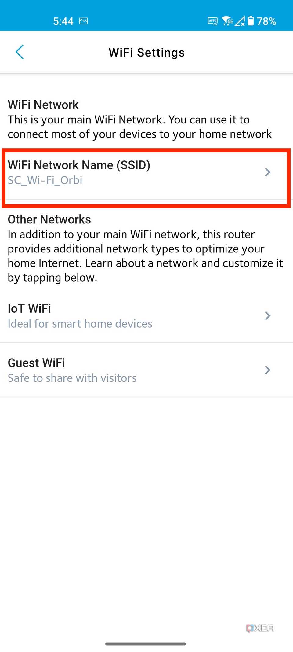 How to change router password Orbi app 7
