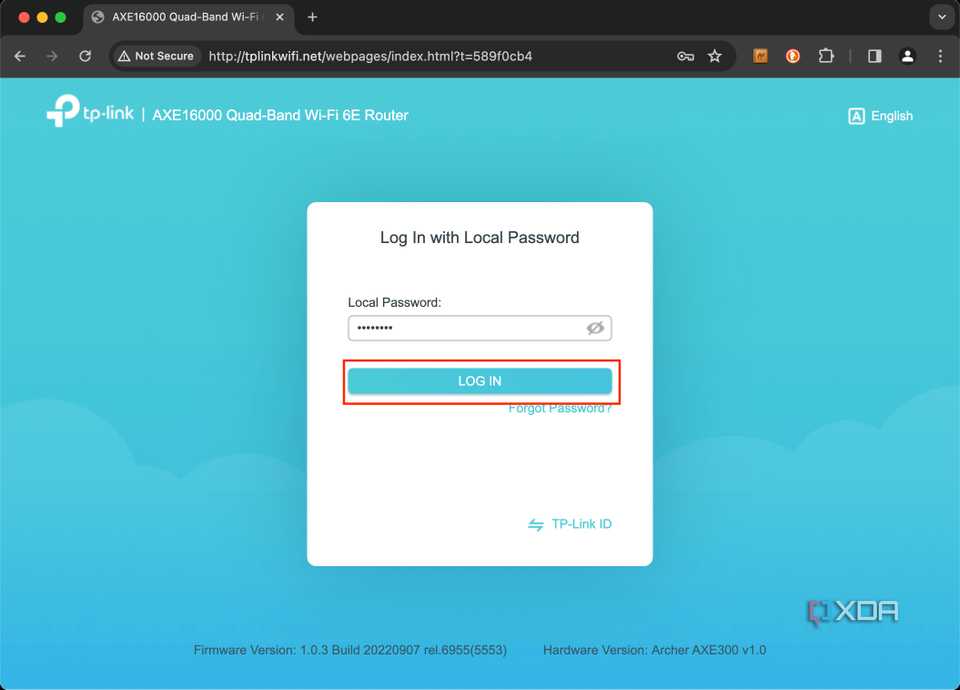 How to change router password web browser screenshot 3 TP-Link