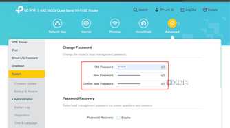 How to configure a router screen admin password