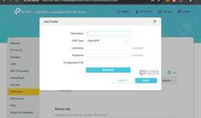 How to configure a router screen VPN Client setup