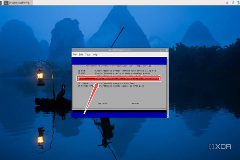 The procedure to enable I2C