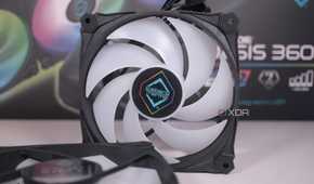 Close up view of the Iceberg Thermal IceFLOE Oasis 360 fan