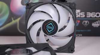 Close up view of the Iceberg Thermal IceFLOE Oasis 360 fan