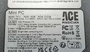 intel mini pc specs
