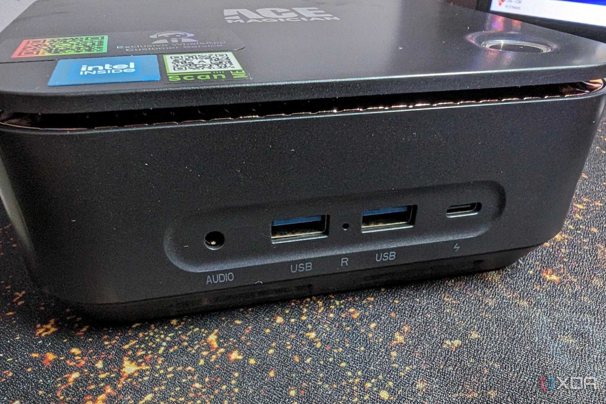 intel mini pc usb inputs