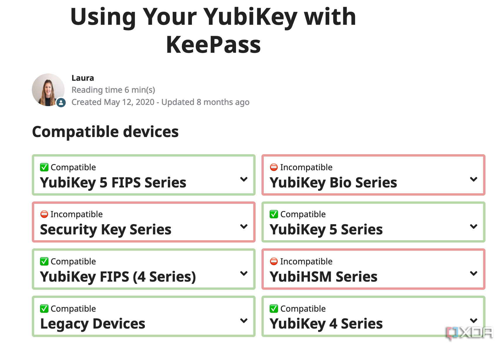Screenshot of login details for KeePass