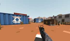 A screenshot showing krunker.io gameplay screen.