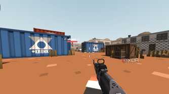 A screenshot showing krunker.io gameplay screen.