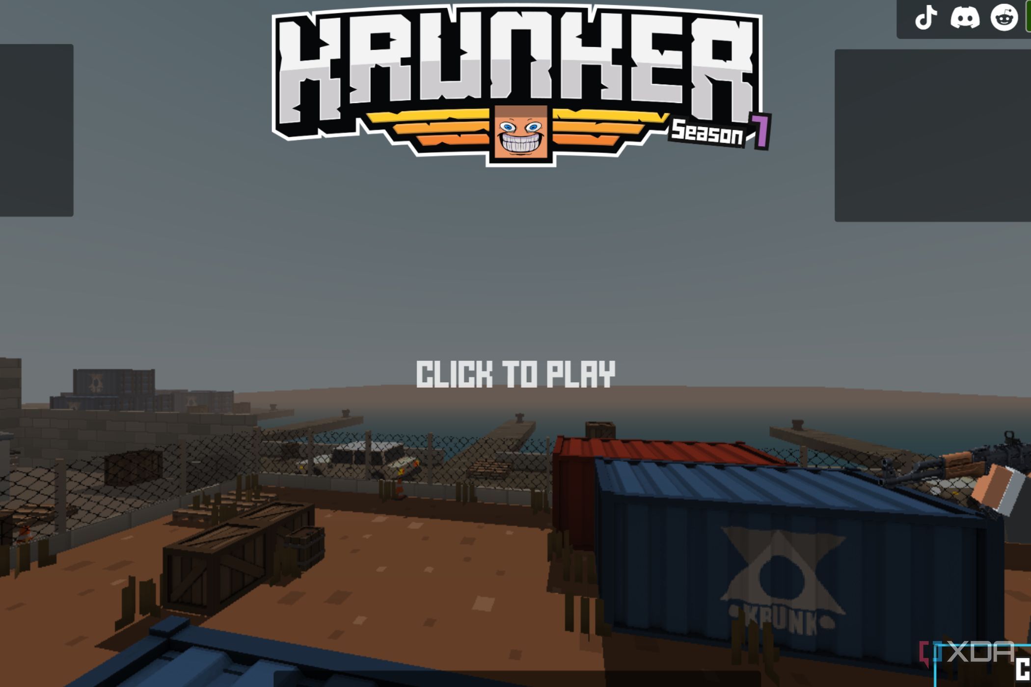 A screenshot showing Krunker.io lobby screen.
