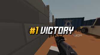 A screenshot showing Krunker.io victory screen.