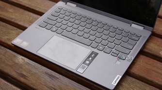 The keyboard and touchpad on the Lenovo Yoga 7.