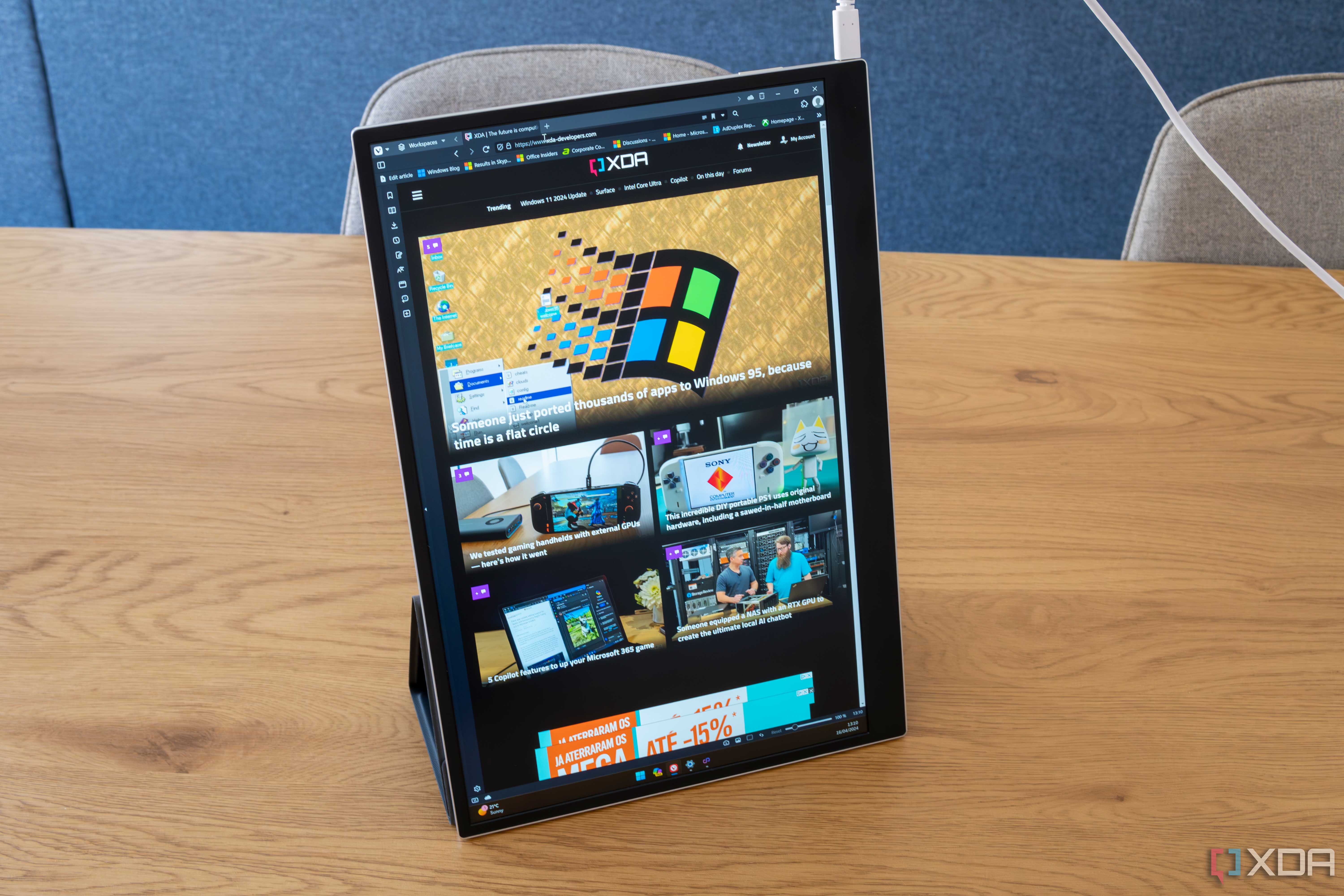 Lg G1 Rear View LG Gram +View review: An excellent portable monitor with some limitations
