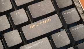 A close-up of the Lofree Edge keycaps.