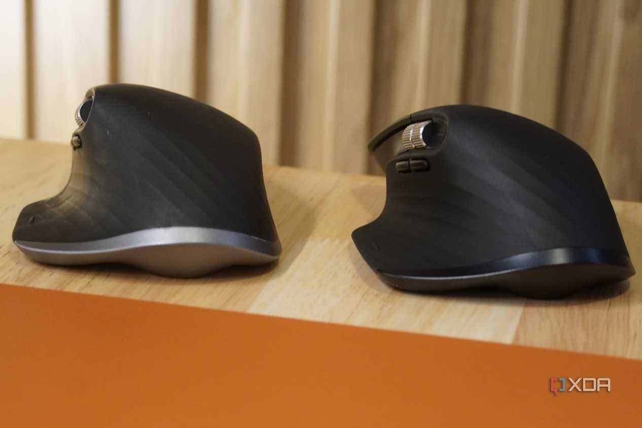 MX Master 3 (left) vs MX Master 3S (right).