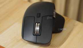 A Logitech MX Master 3S on a desk.