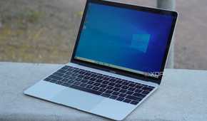 Windows 10 running on a 12-inch MacBook.