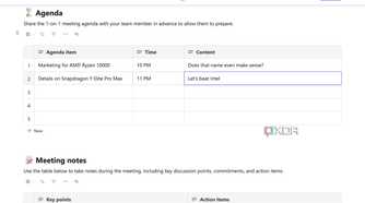 Meeting details in Microsoft Loop