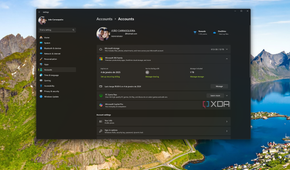 Screenshot of the Accounts page in Windows 11 Settingsa when signed in with a Microsoft account