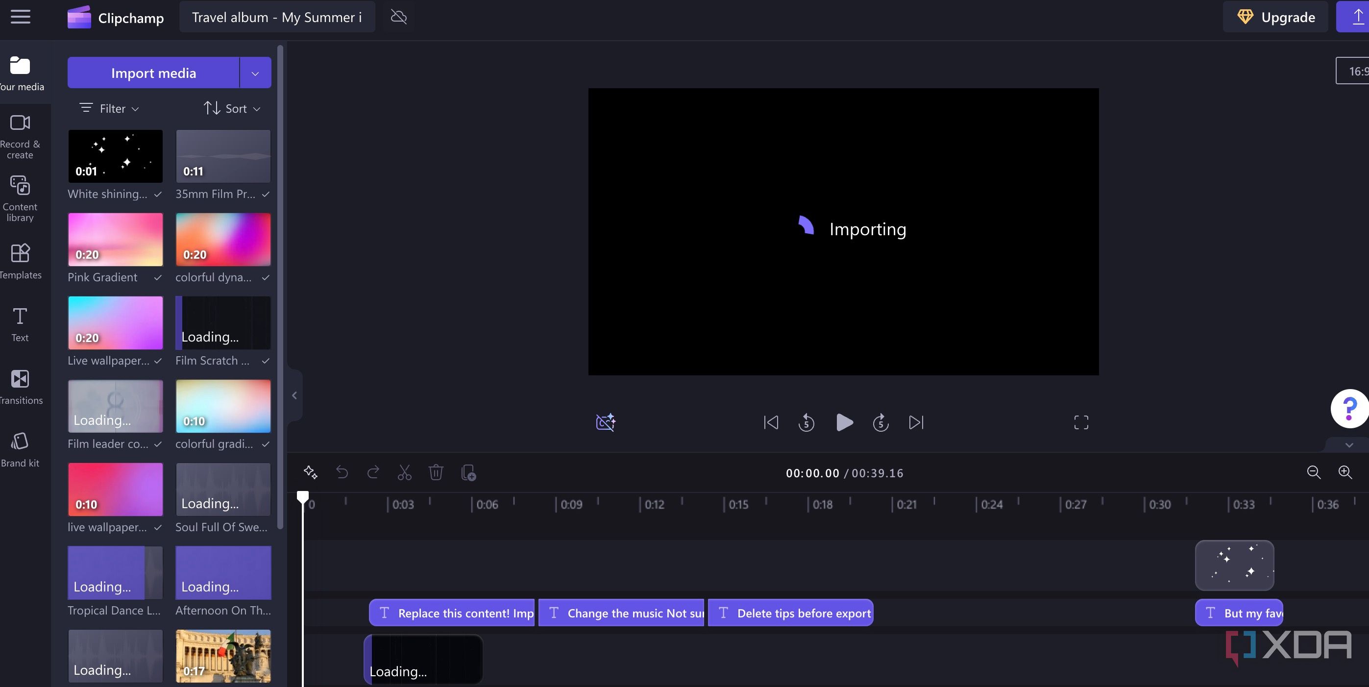 edit videos in Clipchamp