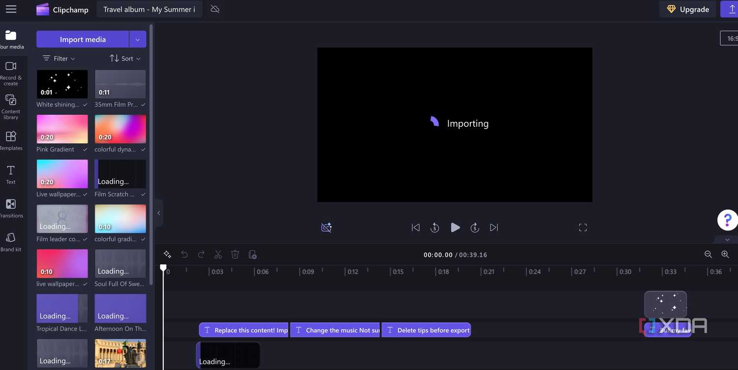 edit videos in Clipchamp