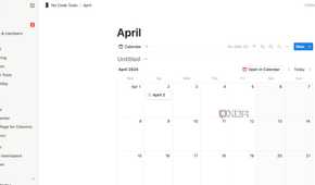 Notion calendar block
