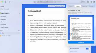 Craft publish to web