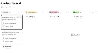 Kanban boards in Microsoft Loop