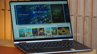 Microsoft Store on a Lenovo Yoga 7.