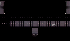 A photo of a near-black ramp displayed on the MSI MAG 271QPX in Peak 1000