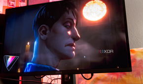 A cutscene being shown on the MSI MAG 271QPX