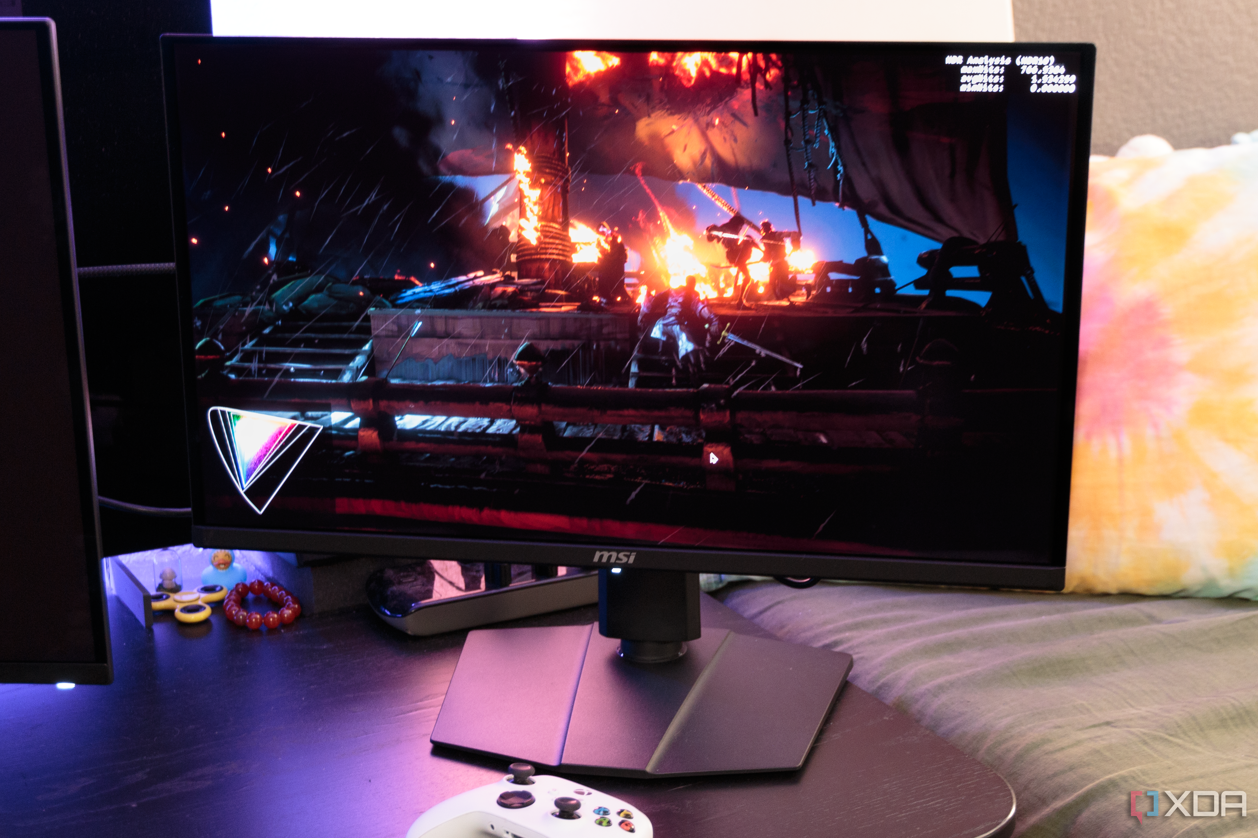 A game being played on the MSI MAG 271QPX