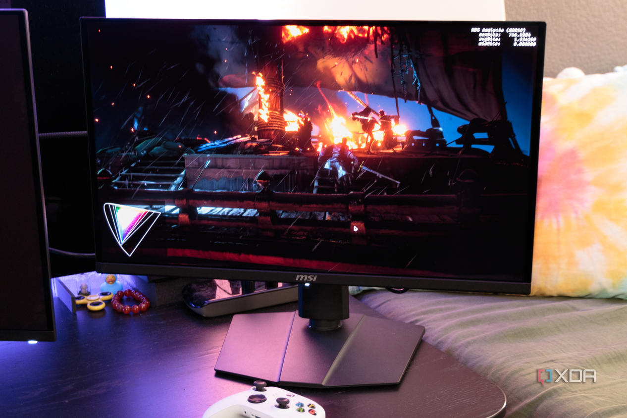 A game being played on the MSI MAG 271QPX