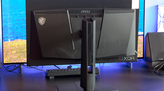 The back side of the MSI MAG 271QPX
