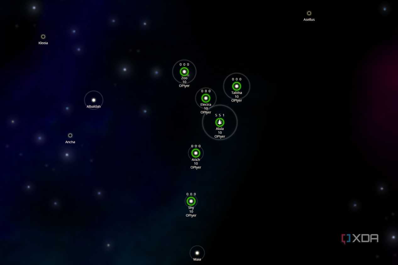 A screenshot showing Neptune's Pride gameplay.